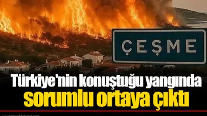 Türkiye'nin konuştuğu yangında sorumlu ortaya çıktı