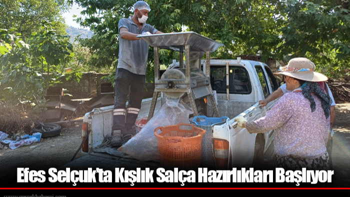 Efes Selçuk’ta Kışlık Salça Hazırlıkları Başlıyor