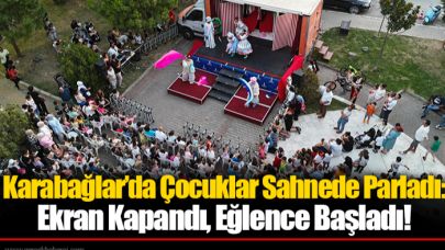 Karabağlar’da Çocuklar Sahnede Parladı: Ekran Kapandı, Eğlence Başladı!
