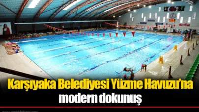 Karşıyaka Belediyesi Yüzme Havuzu’na modern dokunuş