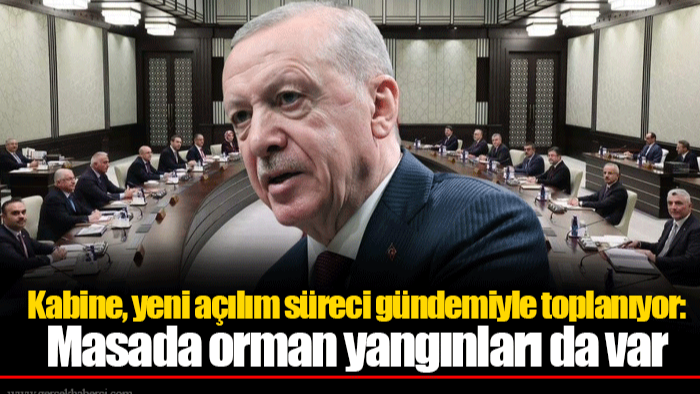 Kabine, yeni açılım süreci gündemiyle toplanıyor: Masada orman yangınları da var
