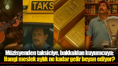 Müzisyenden taksiciye, bakkaldan kuyumcuya: Hangi meslek aylık ne kadar gelir beyan ediyor?