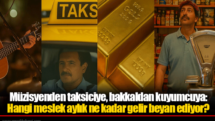 Müzisyenden taksiciye, bakkaldan kuyumcuya: Hangi meslek aylık ne kadar gelir beyan ediyor?