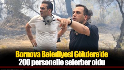 Bornova Belediyesi Gökdere’de 200 personelle seferber oldu