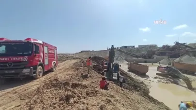 Çatalca'da kum ocağında göçükte kalan işçinin cansız bedenine ulaşıldı