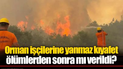 Orman işçilerine yanmaz kıyafet ölümlerden sonra mı verildi?