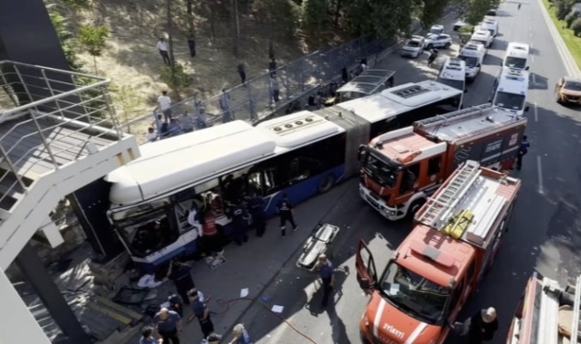 Ankara'da belediye otobüsü kaza yaptı: En az 20 yaralı var!