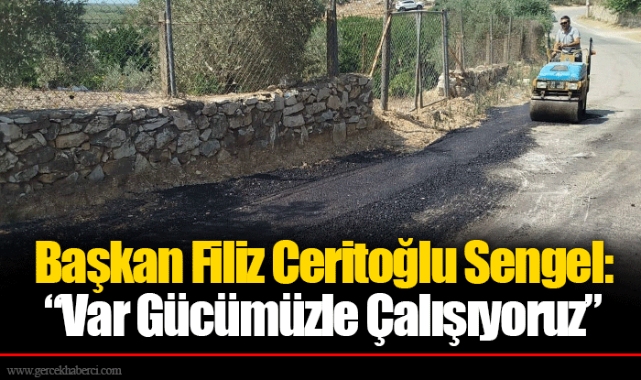 Başkan Filiz Ceritoğlu Sengel: “Var Gücümüzle Çalışıyoruz”