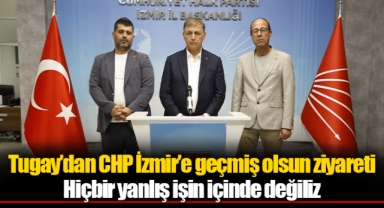 Başkan Tugay’dan CHP İzmir’e geçmiş olsun ziyareti
