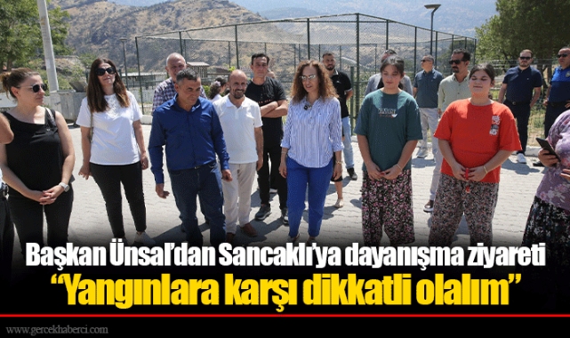 Başkan Ünsal’dan Sancaklı’ya dayanışma ziyareti