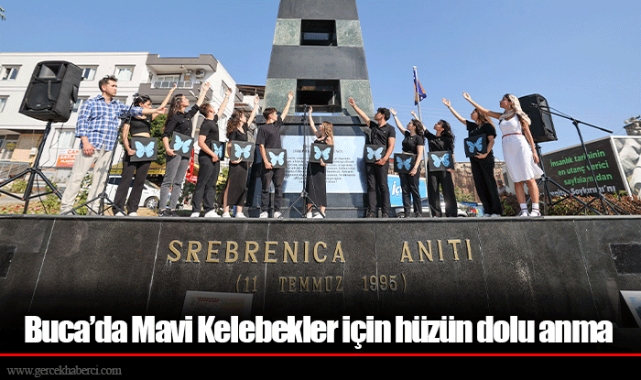 Buca’da Mavi Kelebekler için hüzün dolu anma 