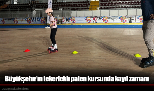 Büyükşehir’in tekerlekli paten kursunda kayıt zamanı