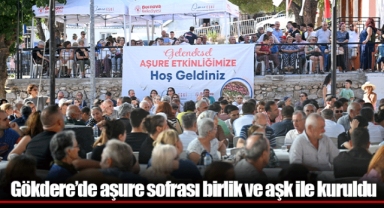 Gökdere’de aşure sofrası birlik ve aşk ile kuruldu