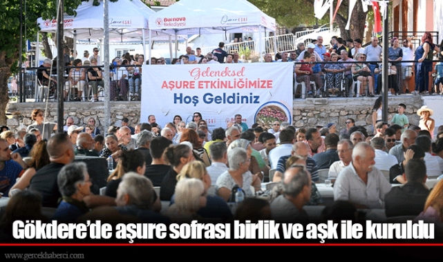 Gökdere’de aşure sofrası birlik ve aşk ile kuruldu