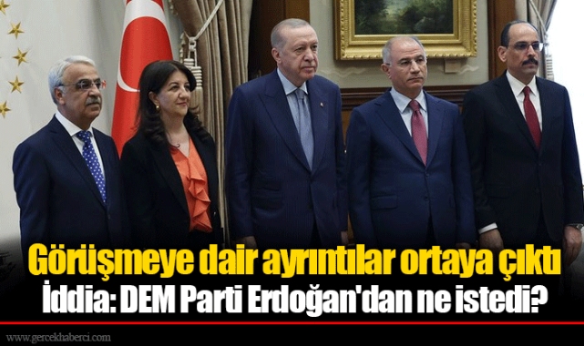 Görüşmeye dair ayrıntılar ortaya çıktı İddia: DEM Parti Erdoğan'dan ne istedi?