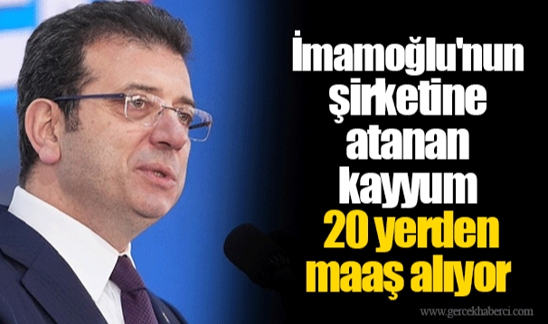 İmamoğlu'nun şirketine atanan kayyum 20 yerden maaş alıyor