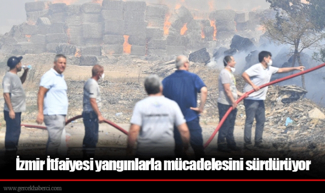 İzmir İtfaiyesi yangınlarla mücadelesini sürdürüyor
