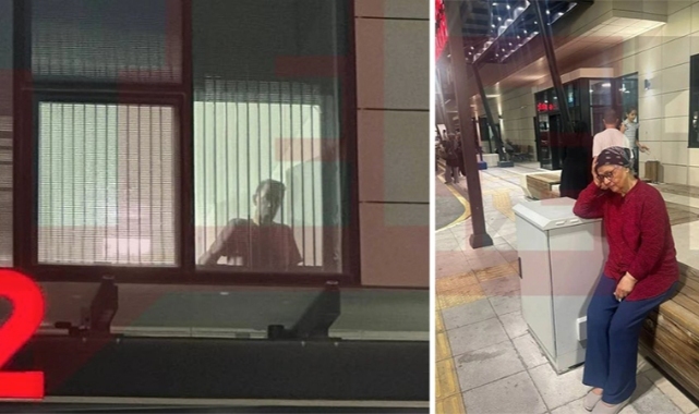 İzmir Şehir Hastanesi’ne sevk edilen Murat Çalık, mahkumlar koğuşu penceresinde görüntülendi