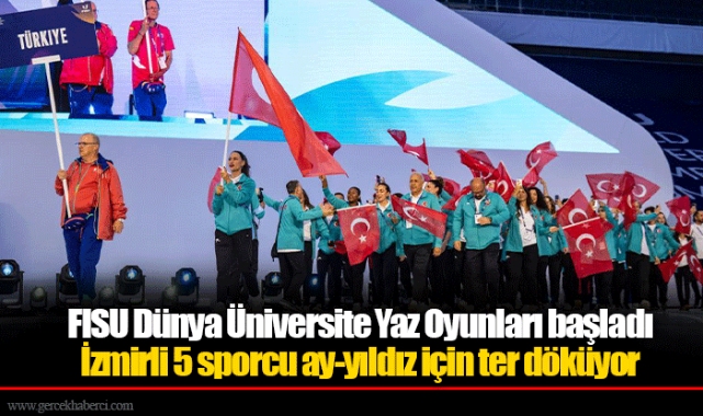 İzmirli 5 sporcu ay-yıldız için ter döküyor