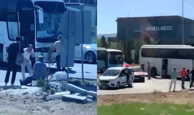 Kütahya&#039;da Feci Kaza! İşçi Servisi LPG Yüklü Tankere Çarptı: 35 Yaralı