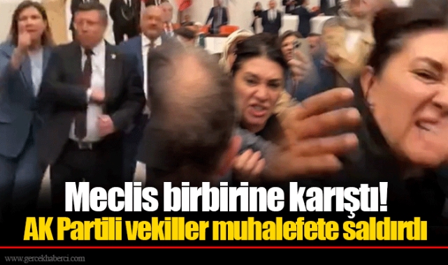 Meclis birbirine karıştı!  AK Partili vekiller muhalefete saldırdı