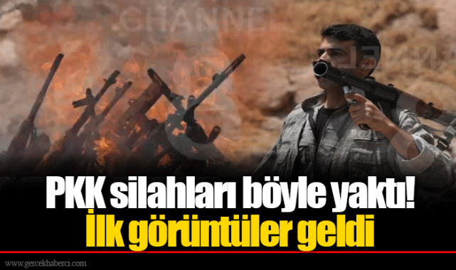 PKK silahları böyle yaktı! İlk görüntüler geldi