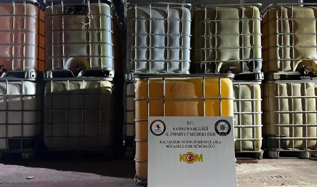 Samsun&#039;da &#039;kaçak akaryakıt&#039; operasyonu... 11 bin litre ele geçirildi!
