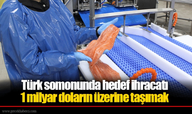 Türk somonunda hedef ihracatı 1 milyar doların üzerine taşımak