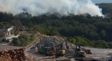 Urla'da orman yangını alarmı