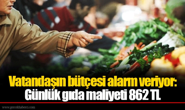 Vatandaşın bütçesi alarm veriyor: Günlük gıda maliyeti 862 TL