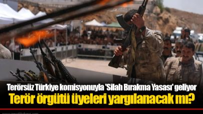 Terörsüz Türkiye komisyonuyla 'Silah Bırakma Yasası' geliyor  Terör örgütü üyeleri yargılanacak mı?