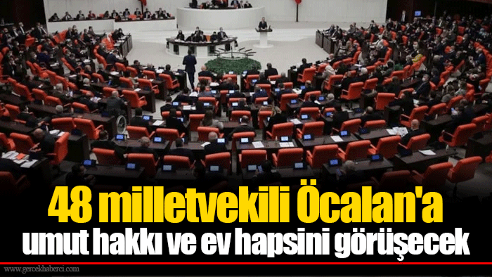 48 milletvekili Öcalan'a umut hakkı ve ev hapsini görüşecek
