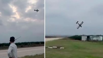 Adana'da düşen uçak evlilik teklifi için havalanmış