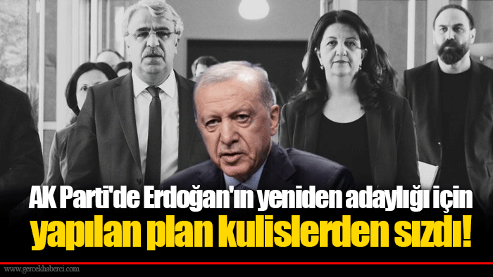 AK Parti'de Erdoğan'ın yeniden adaylığı için yapılan plan kulislerden sızdı!