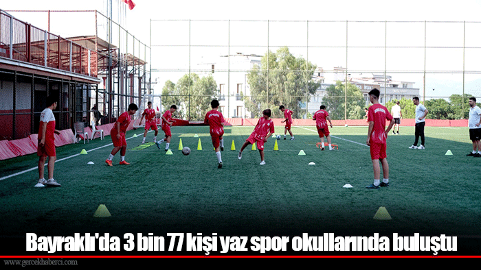 Bayraklı'da 3 bin 77 kişi yaz spor okullarında buluştu