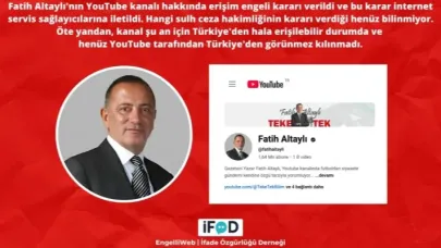 Fatih Altaylı'nın YouTube kanalına erişim engeli kararı