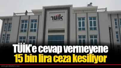 TÜİK’e cevap vermeyene 15 bin lira ceza kesiliyor