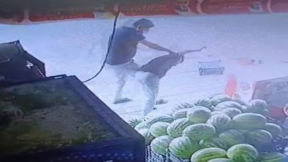 Çalışanı marul yüzünden döven bekçi adli kontrolle salıverildi