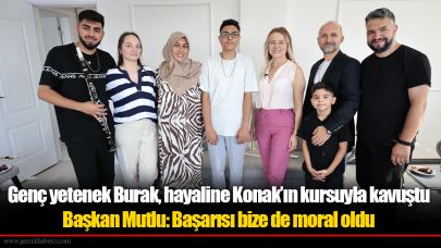 Genç yetenek Burak, hayaline Konak’ın kursuyla kavuştu