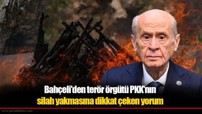 Açılım süreci için tarih verdi: Bahçeli'den terör örgütü PKK'nın silah yakmasına dikkat çeken yorum