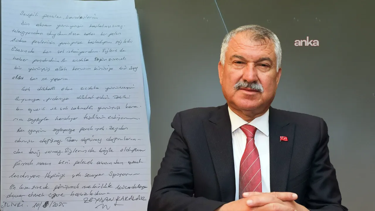 Zeydan Karalar'dan, kendisi için "Özgürlük Yürüyüşü" başlatan gençlere mesaj