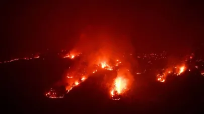 Mersin'de orman yangını: 6 mahalle ve 5 mezra tahliye edildi