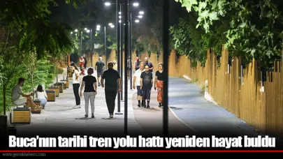 Buca’nın tarihi tren yolu hattı yeniden hayat buldu