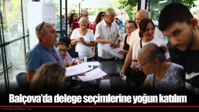 Balçova'da delege seçimlerine yoğun katılım