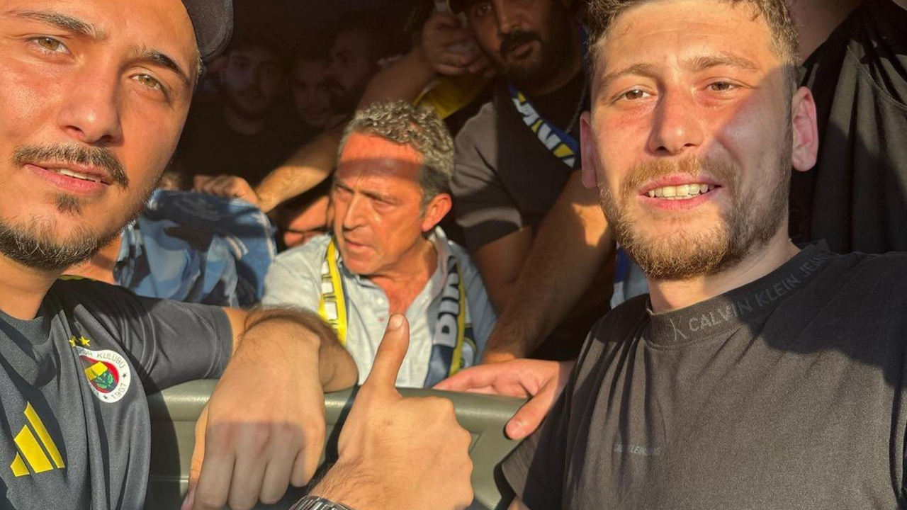 Ali Koç, taraftarlarla birlikte stada gitti