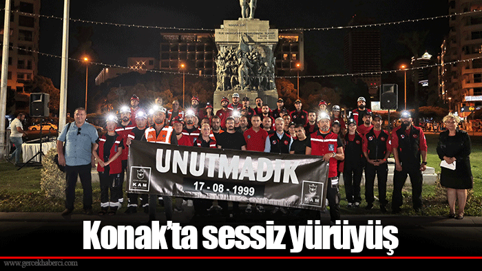 Konak’ta sessiz yürüyüş