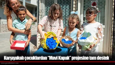 Karşıyakalı çocuklardan “Mavi Kapak” projesine tam destek