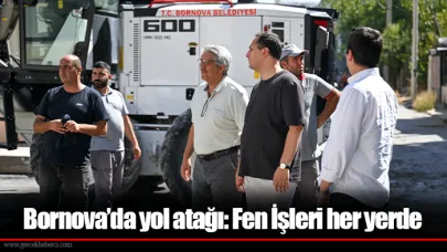 Bornova’da yol atağı: Fen İşleri her yerde