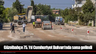 Güzelbahçe 75. Yıl Cumhuriyet Bulvarı’nda sona gelindi