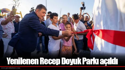 Yenilenen Recep Doyuk Parkı açıldı